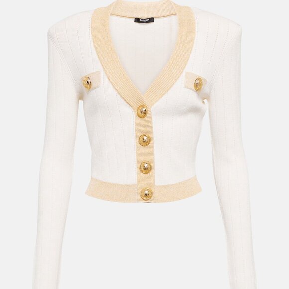 Balmain Metallic Knit Cardigan - Picture 1 of 4